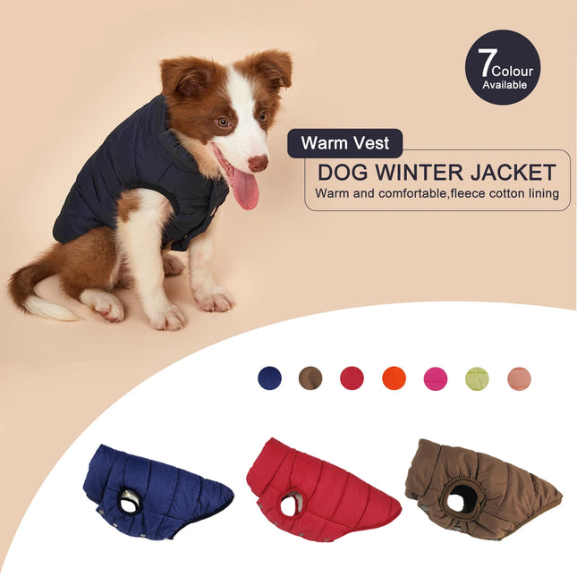 Chaleco con forro polar interior para perros