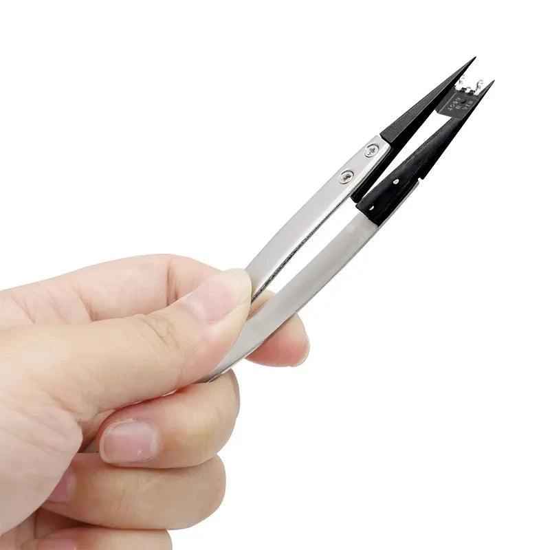 Pinzas antiestáticas ESD de acero inoxidable con puntas intercambiablesPinzas de precisiónUncategorized