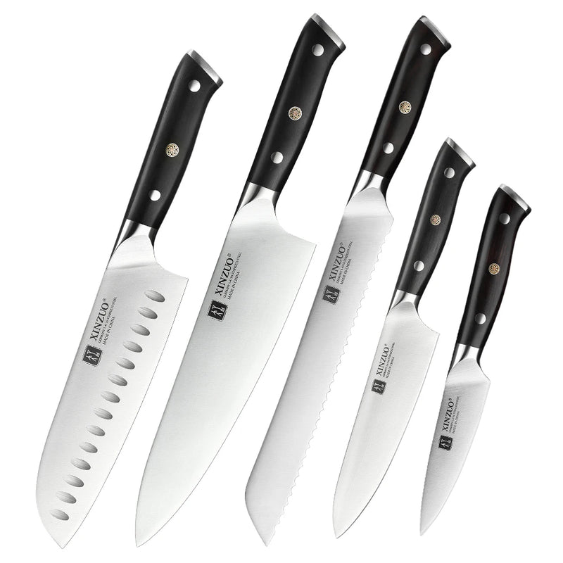 Juego de cuchillos 1-8 piezas de acero inoxidable con mango de ébanoCuchillosHome & Garden > Kitchen & Dining > Kitchen Tools & Utensils > Kitchen Knives