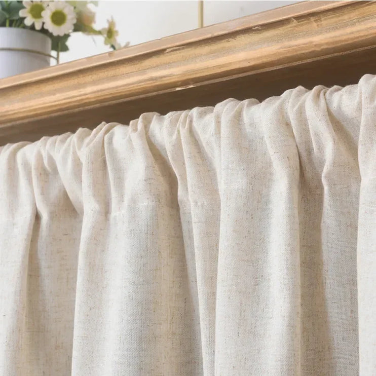 Cortinas para cocina cortas efecto lino