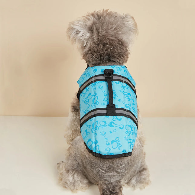 Gilet de sauvetage réfléchissant réglable pour chien