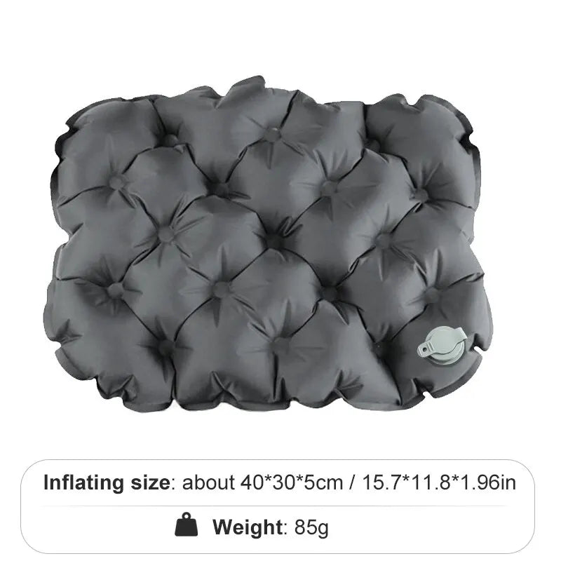 Cojín de camping inflable | Plegable 13 × 6 cm, inflado rápidoAsientosSporting Goods > Outdoor Recreation > Camping & Hiking > Camp Furniture > Air Mattress & Sleeping Pad Accessories