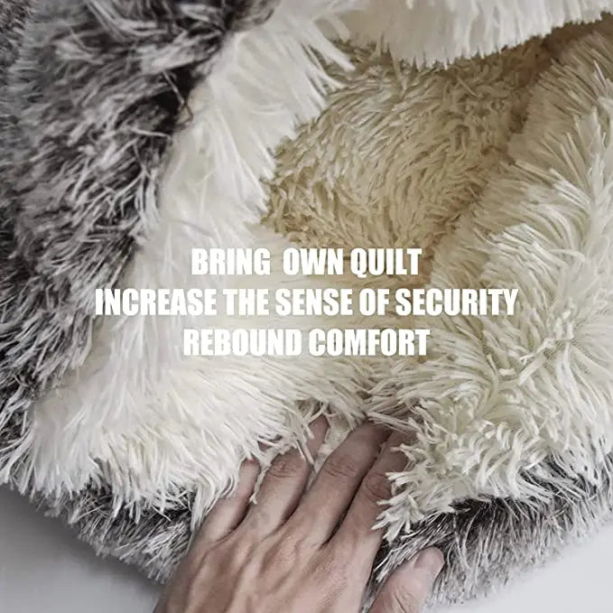 Cama tipo bolsillo de felpa larga de invierno para gatosCamasAnimals & Pet Supplies > Pet Supplies > Pet Beds