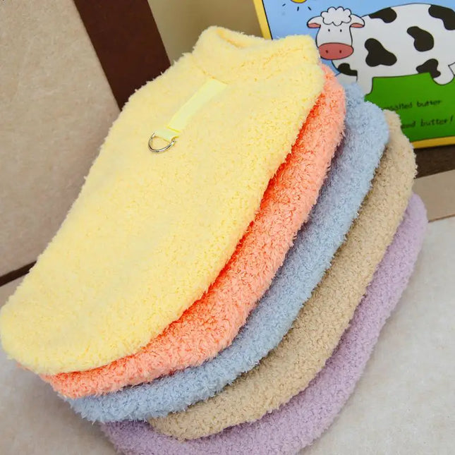 Winter plush sweater for dogs