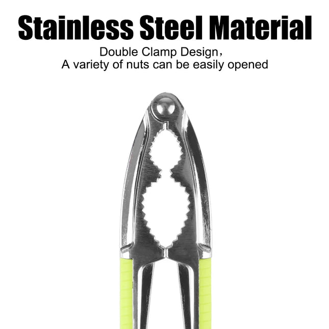 Cascanueces de acero inoxidable con mango ergonómicoCascanuecesHome & Garden > Kitchen & Dining > Kitchen Tools & Utensils > Food Crackers > Nutcrackers > Handheld Nutcrackers