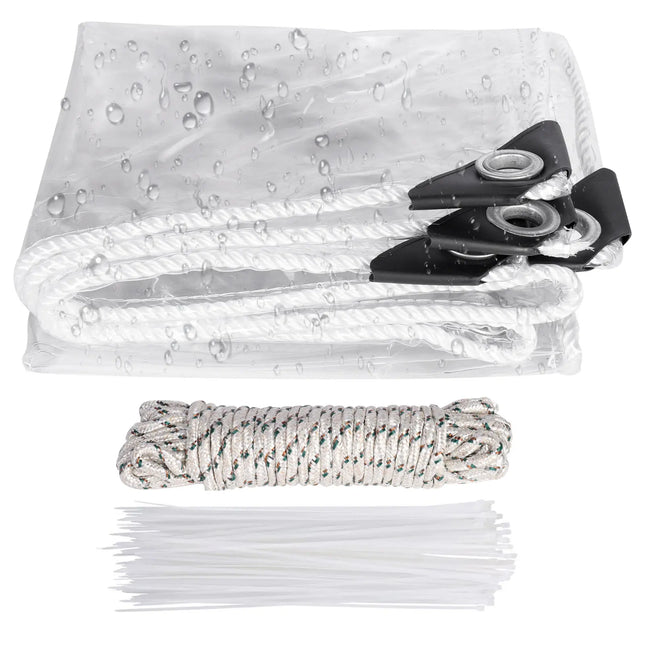 Lona transparente PVC 0,3 mm impermeable | con ojales para exteriorToldosHome & Garden > Lawn & Garden > Outdoor Living > Awnings