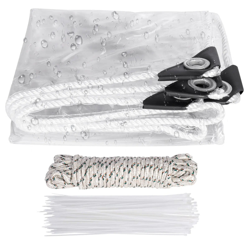 Lona transparente PVC 0,3 mm impermeable | con ojales para exteriorToldosHome & Garden > Lawn & Garden > Outdoor Living > Awnings