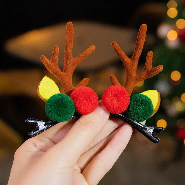 Reindeer antler hairpins for children