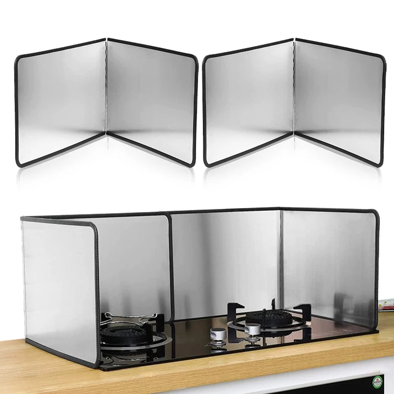 Tablero antisalpicaduras de aceite de acero inoxidable plegable para cocinaAccesoriosUncategorized