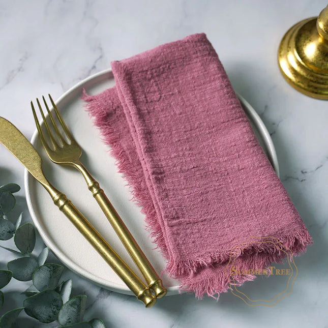 Rustic cloth napkins