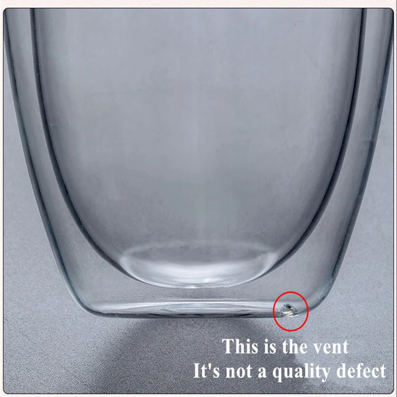 Vasos de vidrio de doble pared, resistentes al calorVasosHome & Garden > Kitchen & Dining > Tableware > Drinkware > Tumblers