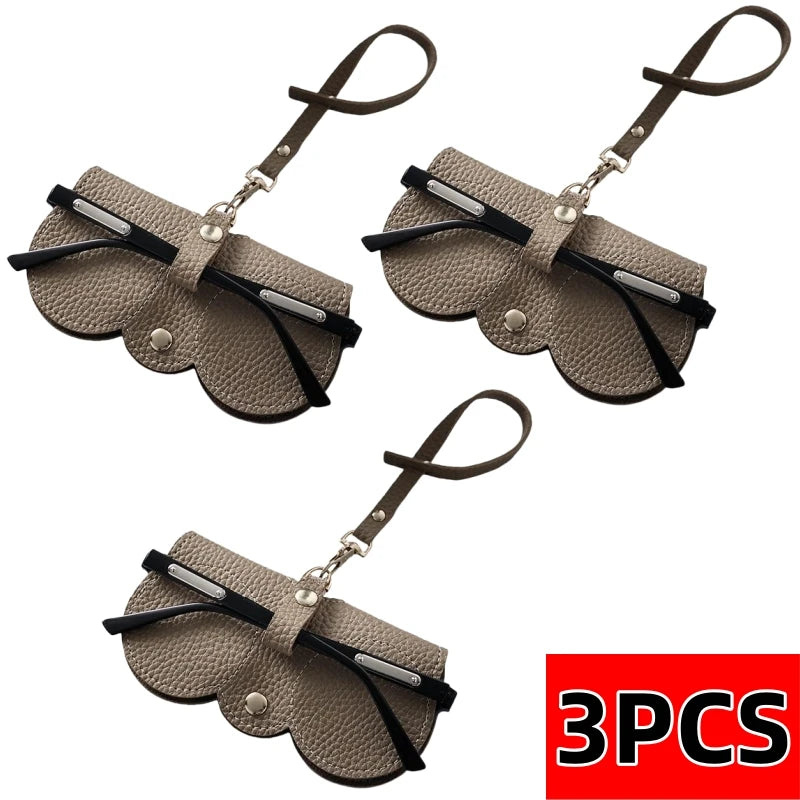 Funda de gafas de cuero suave, colgable y antichoqueAccesoriosHealth & Beauty > Personal Care > Vision Care > Eyewear Accessories > Eyewear Cases & Holders