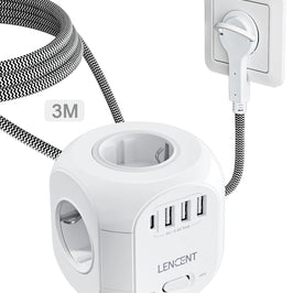 Enchufe plano 3M 3U1C / Tpo E/F