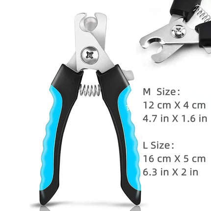 Professional Stainless Steel Pet Nail Clippers with Safety Guard