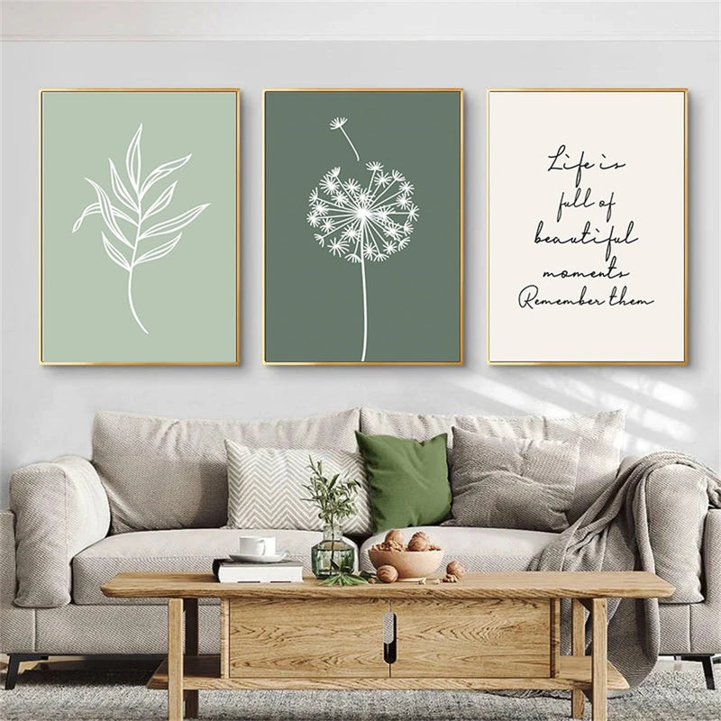 Póster en lienzo de tonos verdes sin marcoCuadrosHome & Garden > Decor > Artwork > Posters, Prints, & Visual Artwork > Posters