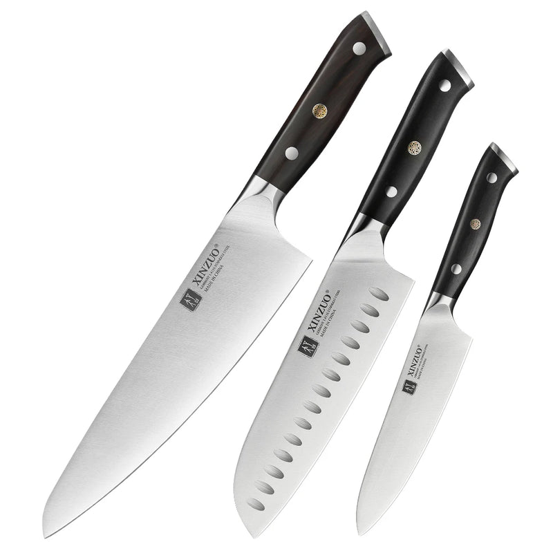 Juego de cuchillos 1-8 piezas de acero inoxidable con mango de ébanoCuchillosHome & Garden > Kitchen & Dining > Kitchen Tools & Utensils > Kitchen Knives