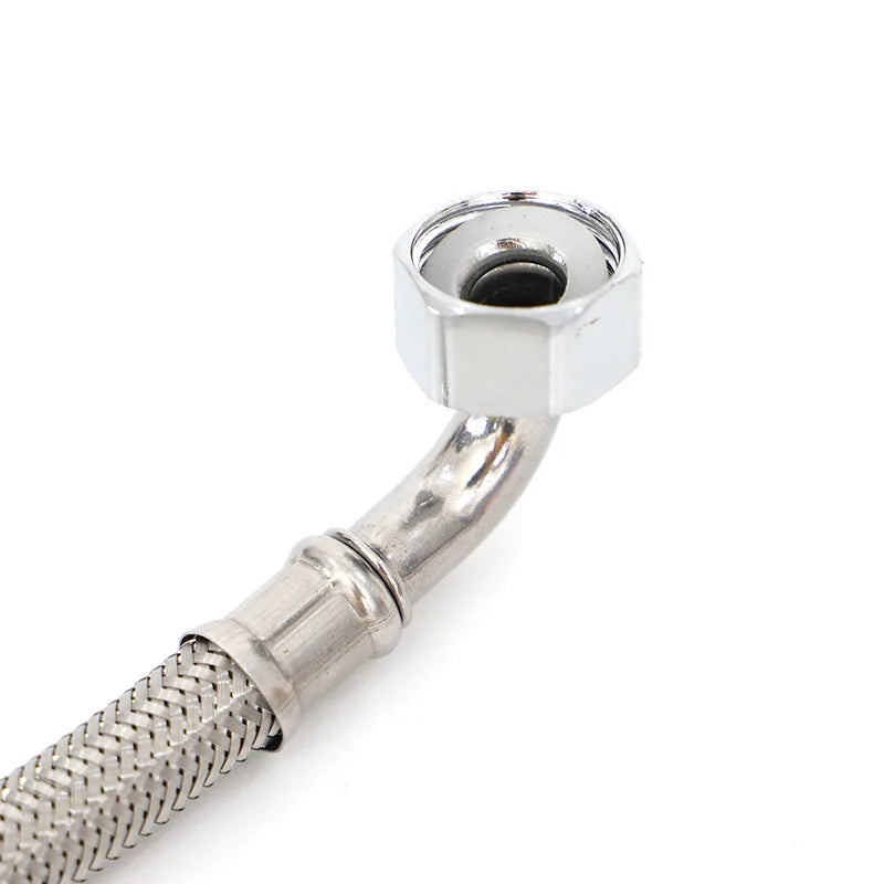 Manguera flexible de acero inoxidable 304 con válvula de ángulo a 90° – Accesorio para inodoro, baño y fontaneríaManguerasHardware > Plumbing > Plumbing Hoses & Supply Lines
