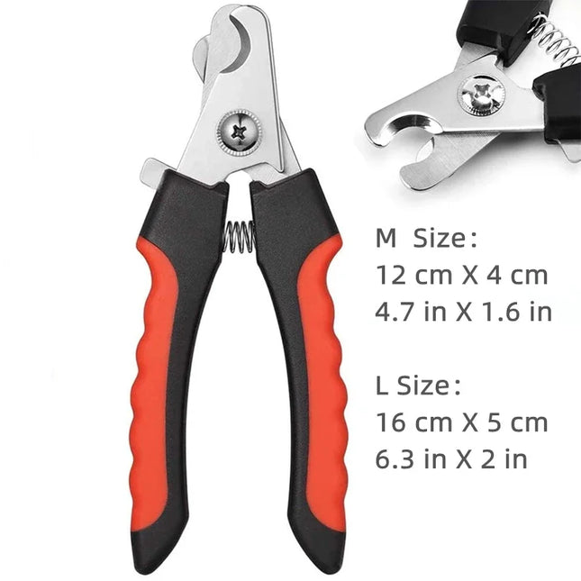 Professional Stainless Steel Pet Nail Clippers with Safety Guard