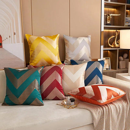 Geometric pillow cover for combinable decorative cushions 45x45cm