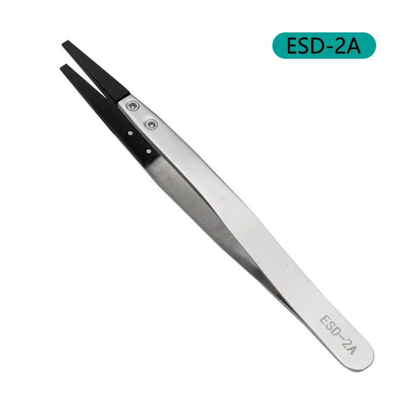 Pinzas antiestáticas ESD de acero inoxidable con puntas intercambiablesPinzas de precisiónUncategorized