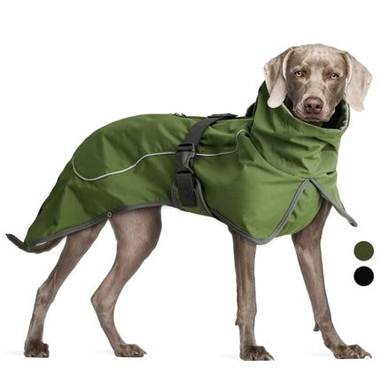 Double layer waterproof winter dog jacket