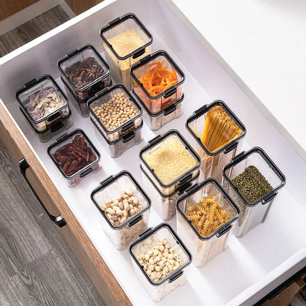 Sealed food storage containers