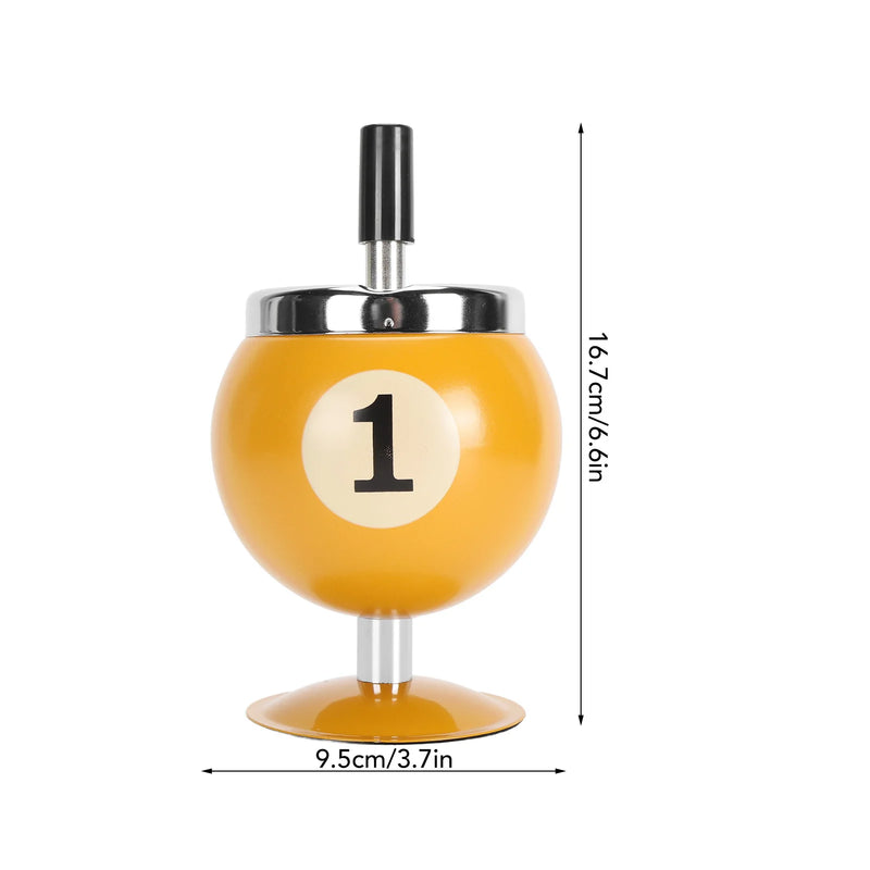 Cenicero de bola de billar con tapaCeniceros