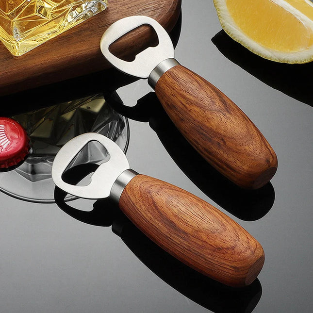 Wooden Handle Bottle Opener