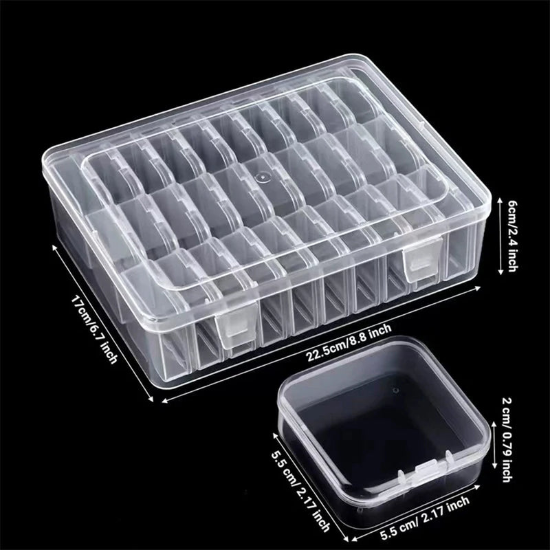 Caja organizadora de plástico transparente | 14 o 30 compartimentos con cajitas individualesAlmacenamientoHome & Garden > Household Supplies > Storage & Organization > Household Storage Containers
