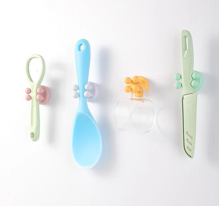 Soportes de silicona para cepillos de dientes y otros accesorio