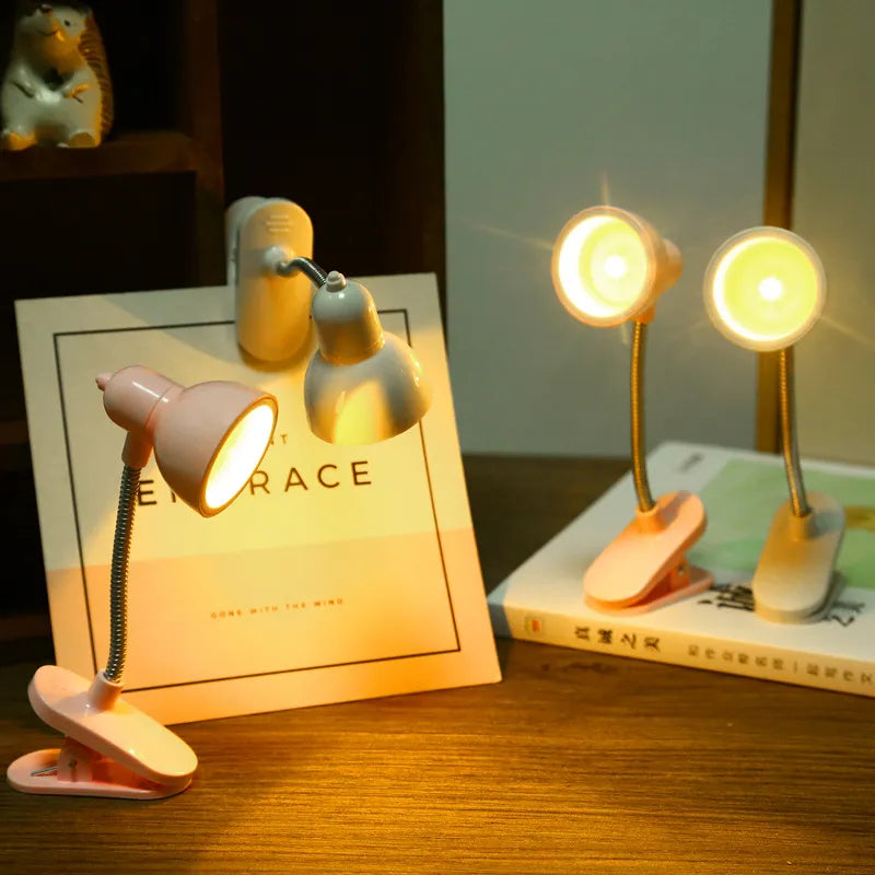 Mini clip-on LED reading light