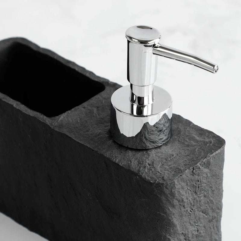 Dispensador de jabón con esponja | Diseño roca negra imitación, para cocina y bañoDispensadores de jabónHome & Garden > Bathroom Accessories > Soap & Lotion Dispensers