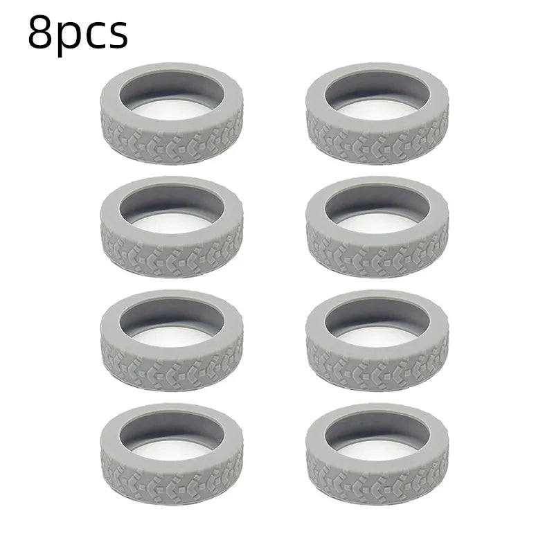 Cubiertas de goma antirruido para ruedas de maleta, 8 unidadesRuedasLuggage & Bags > Luggage Accessories