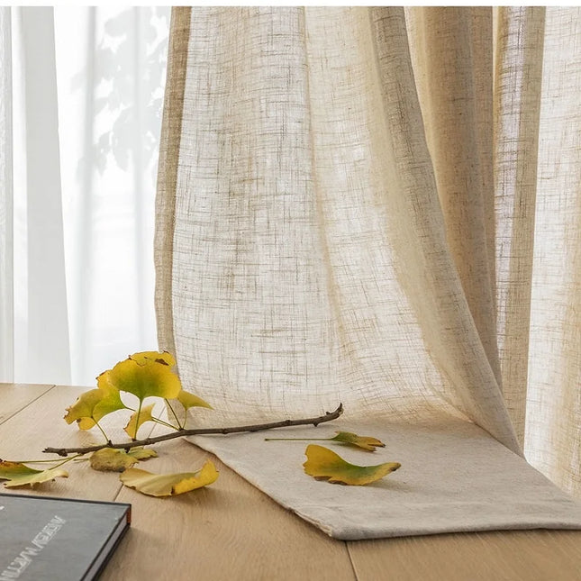 Sheer Linen Curtains in Neutral Colors