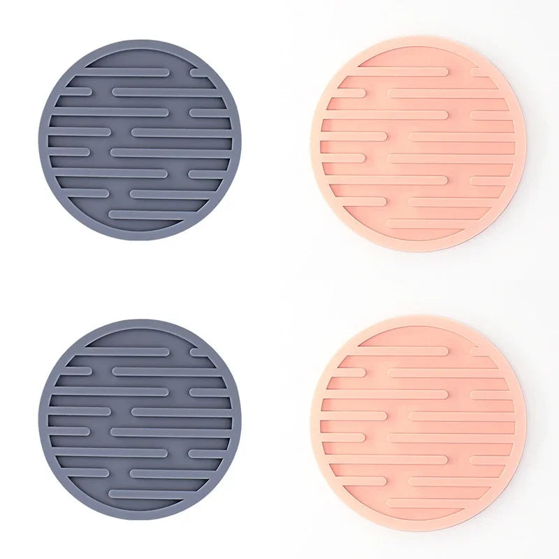 Set de 4 posavasos redondos de silicona antideslizantes de 10 cmPosavasosHome & Garden > Kitchen & Dining > Barware > Coasters