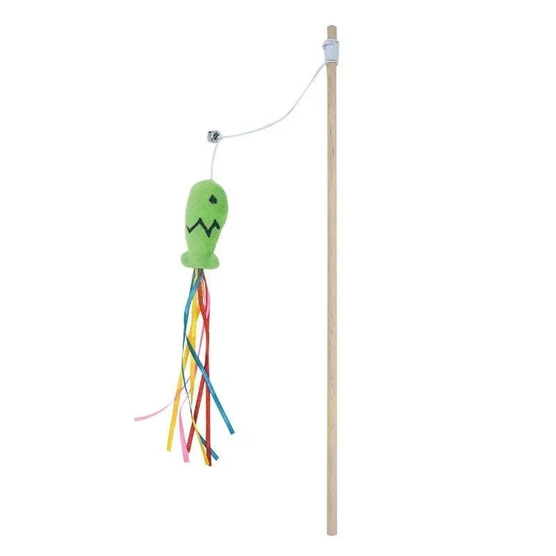 Varita con cuerda elástica con cascabelJuguetesAnimals & Pet Supplies > Pet Supplies > Cat Supplies > Cat Toys > Wands