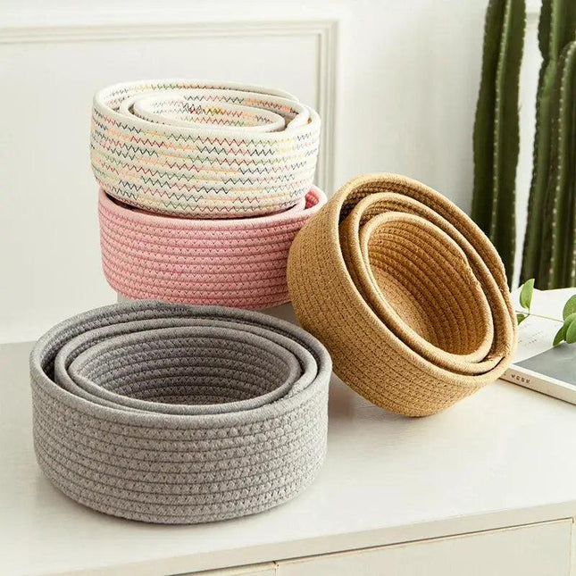 Rope Storage Basket Without Handles