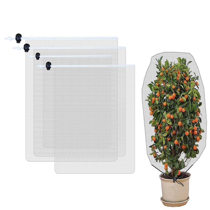 Cubierta de malla protectora para plantas con cierre y cordónAccesorios de jardinería