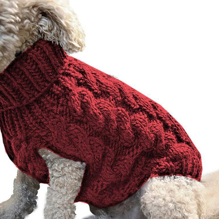 Knitted sweater for dogs