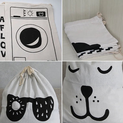 Sac à linge à motifs