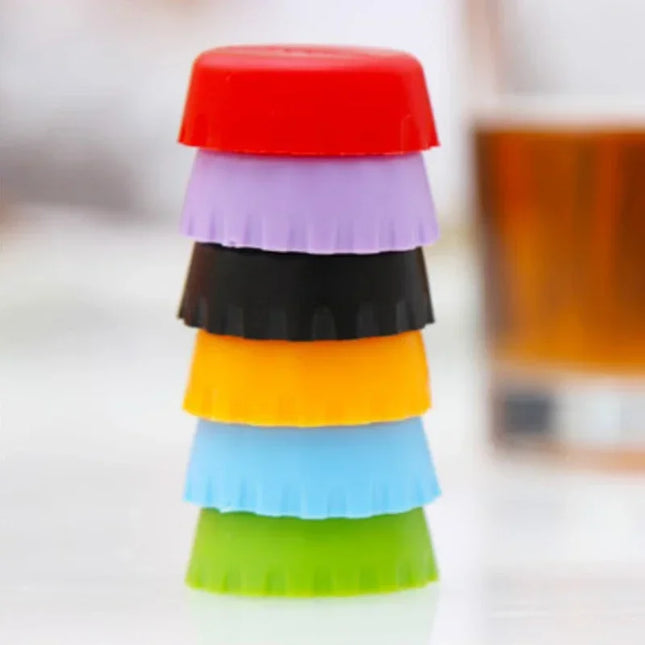 Silicone caps for bottles