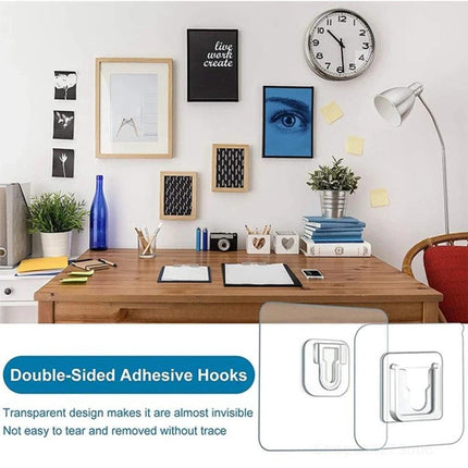 Multi-Surface Double-Sided Adhesive Wall Hooks