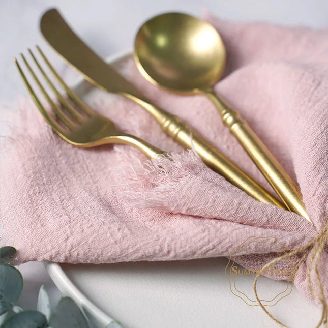 Rustic cloth napkins