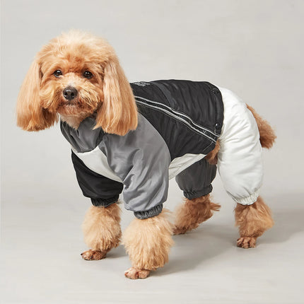 2 in 1 reflective dog jacket