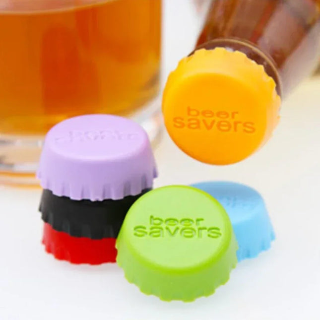 Silicone caps for bottles