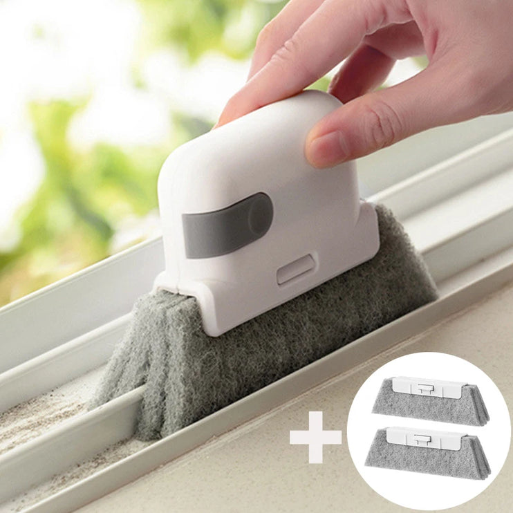 Sponge for cleaning windows and grooves