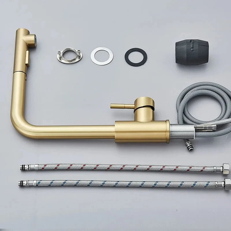 Grifo de cocina extraíble con regulador de chorroGrifosHardware > Plumbing > Plumbing Fixtures > Faucets > Kitchen Sink Faucets