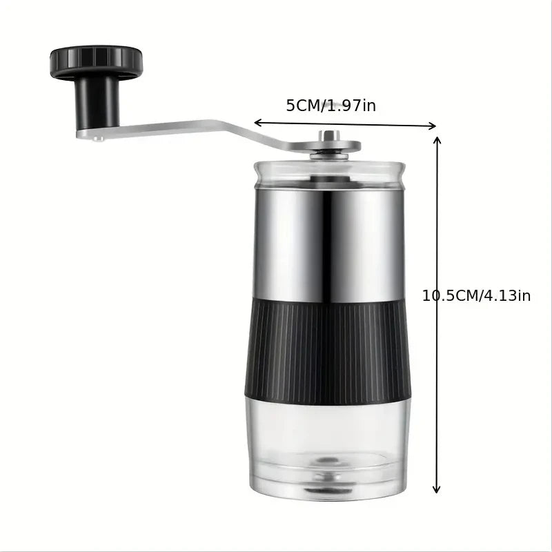 Molinillo de café manual portátil de acero inoxidable con núcleo cerámico ajustableMolinillosHome & Garden > Kitchen & Dining > Kitchen Appliance Accessories > Coffee Maker & Espresso Machine Accessories > Coffee Grinders