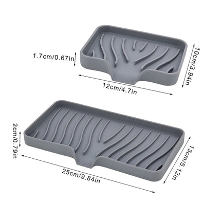 Plateau en silicone avec égouttoir pour évier