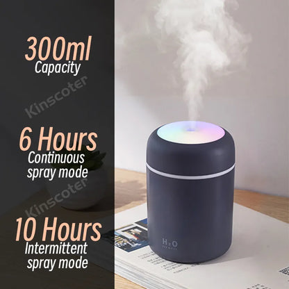 Mini humidificador de 300ml y difusor de aroma portátil USB